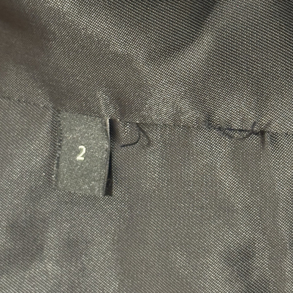 Theory Slim Crop Moto Jacket Blazer Size:2 Black White Rubber Plaid Tweed $565 - Picture 11 of 16